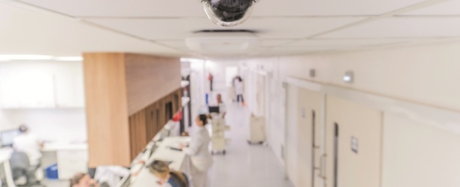 camera overlooking hospital ward.