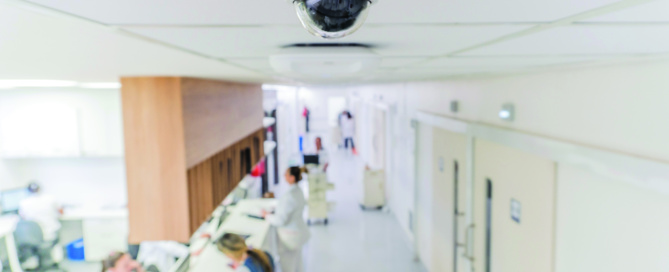 camera overlooking hospital ward.