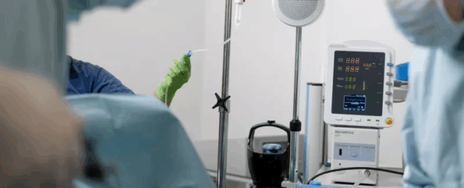 Camera overlooking emergency procedure.